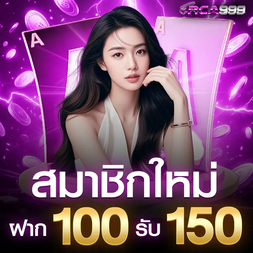 สมาชิกใหม่ฝาก 100 รับ 150